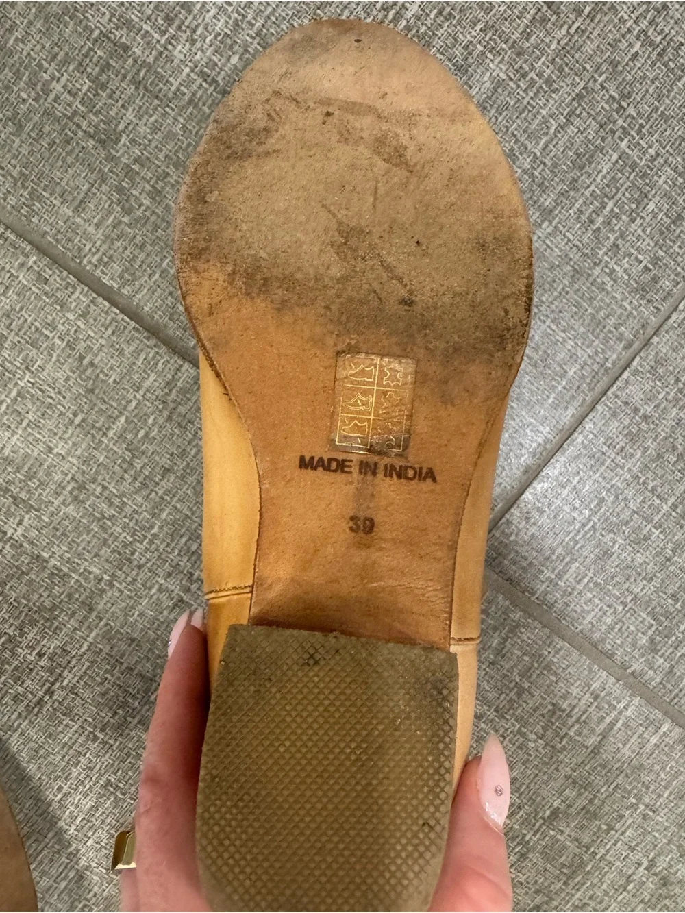Free People Caramel Leather Ankle Booties